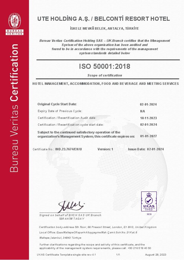 ISO 50001 — Enerji Yönetim Sistemi